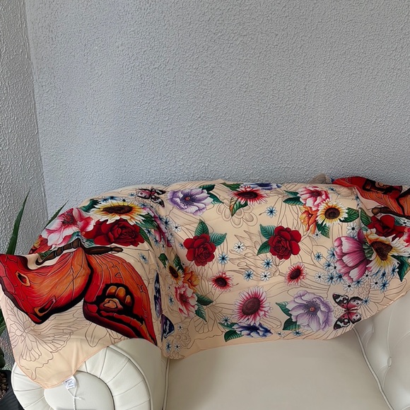 Scarves – Anuschka Anuschka Vibrant Floral Scarf